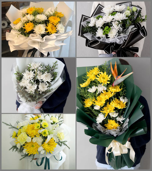 山东莱芜莱城区茶业口镇王白杨村白事花束代送
